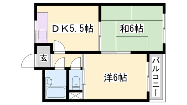 西明石駅 徒歩11分 2階の物件間取画像